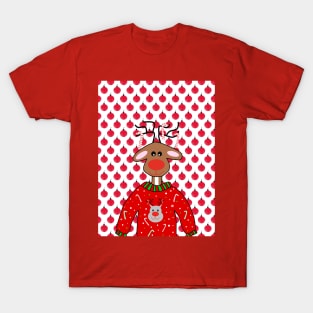 UGLY Christmas Sweater For Reinder T-Shirt